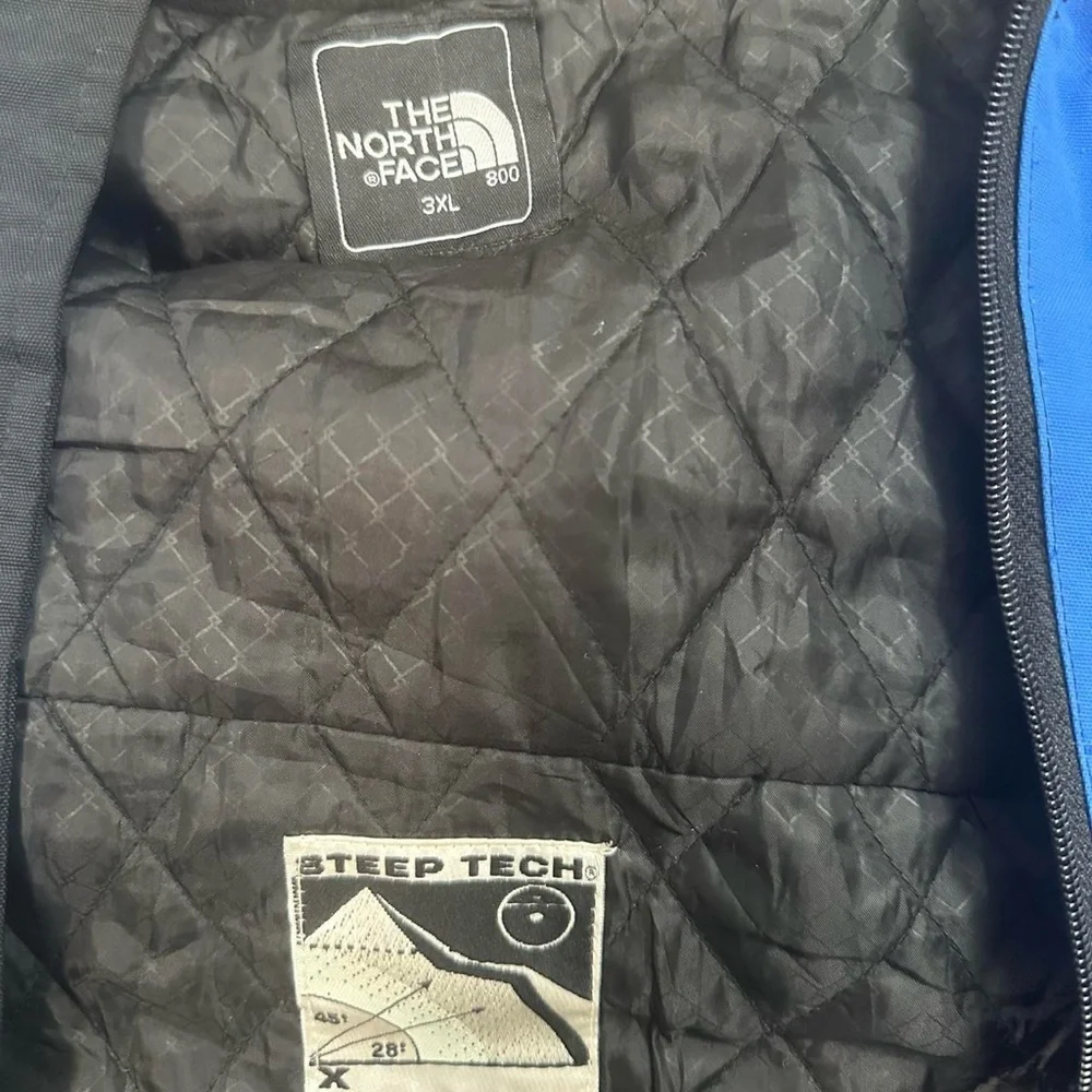 The North Face Men’s‎ Vintage Blue Black Steep Tech 800 Hooded Jacket Size 3XL